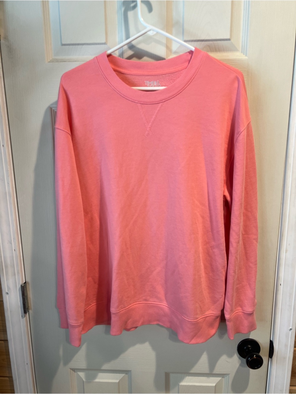 Time and Tru Coral Pink Crewneck Sweatshirt